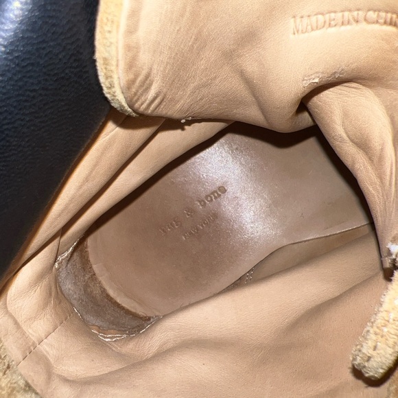 rag & bone tan leather “timberland” style boots - Picture 3 of 4